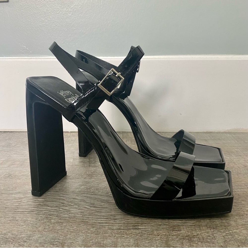 Jeffrey Campbell Black Platform Heels - Like New!